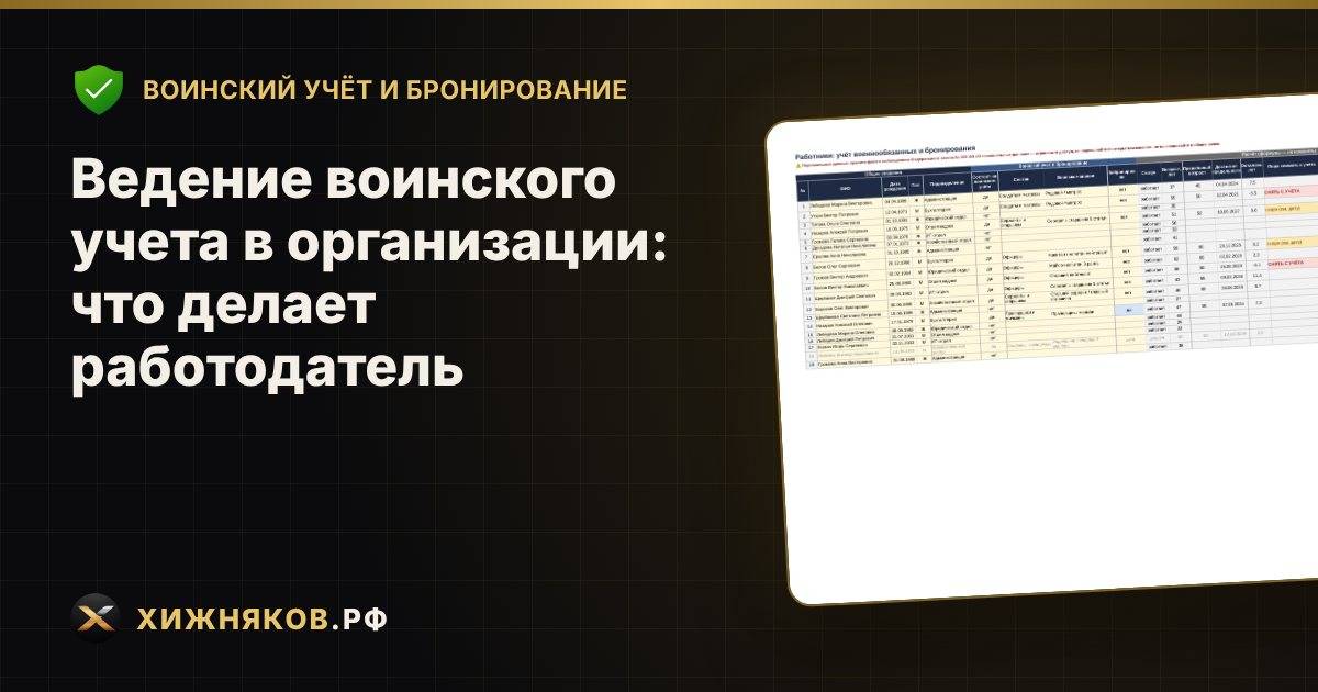 Ведение воинского учета в организации: что делает работодатель
