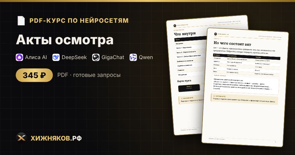 Курс: Акты осмотра