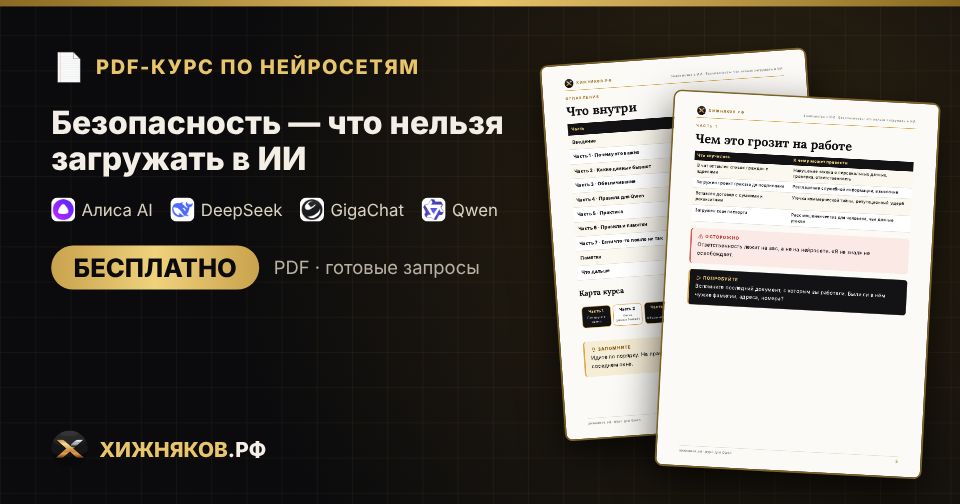 Курс: Безопасность — что нельзя загружать в ИИ — фото 2