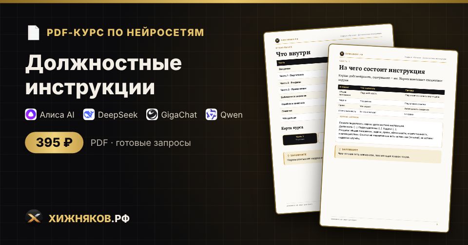 Курс: Должностные инструкции — фото 2