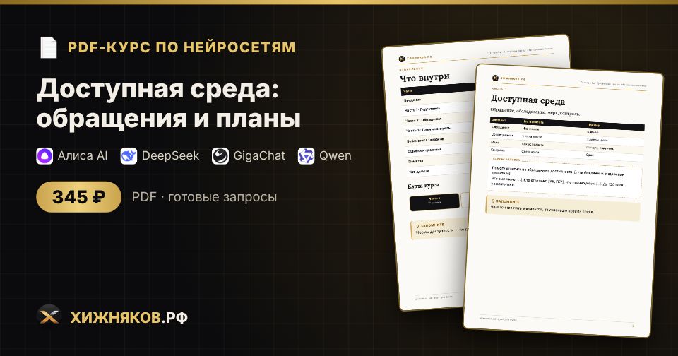 Курс: Доступная среда: обращения и планы — фото 2