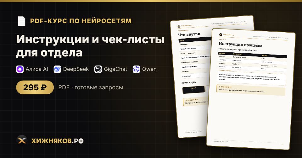 Курс: Инструкции и чек-листы для отдела — фото 2