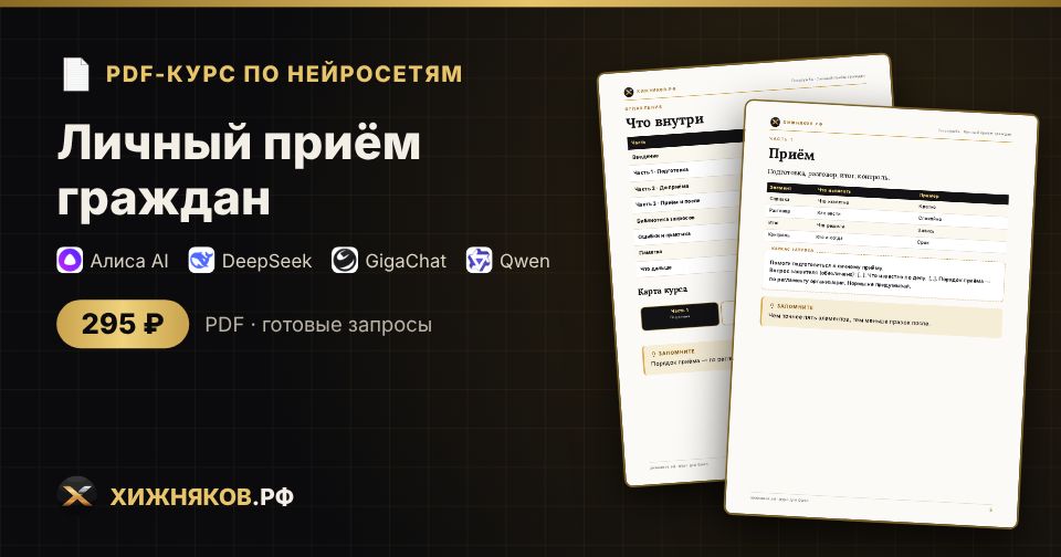 Курс: Личный приём граждан
