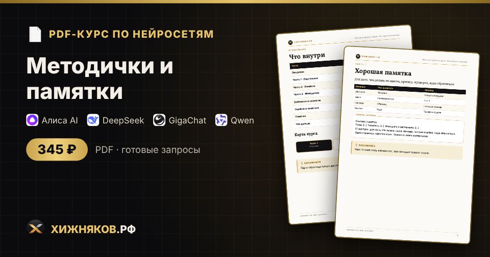 Курс: Методички и памятки
