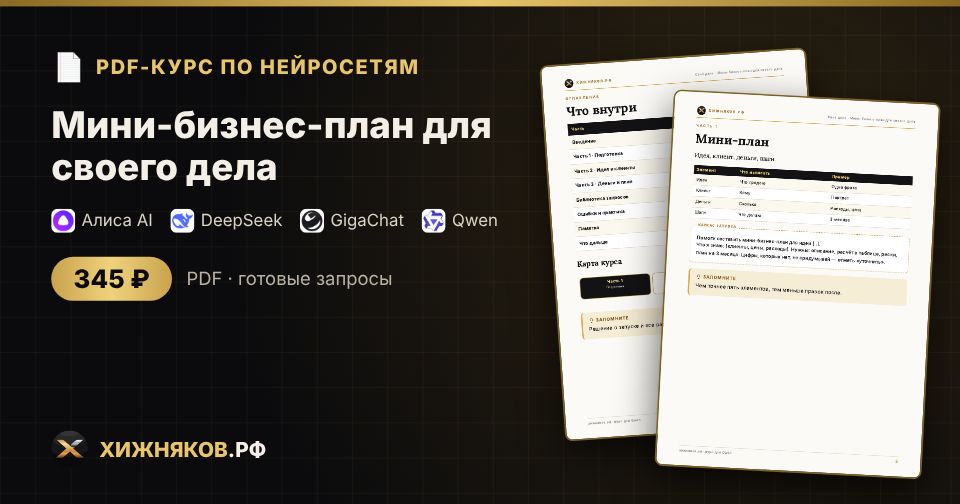 Курс: Мини-бизнес-план для своего дела — фото 2