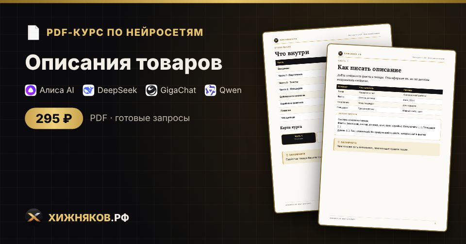 Курс: Описания товаров — фото 2