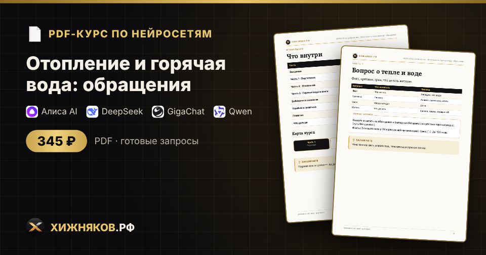 Курс: Отопление и горячая вода: обращения — фото 2