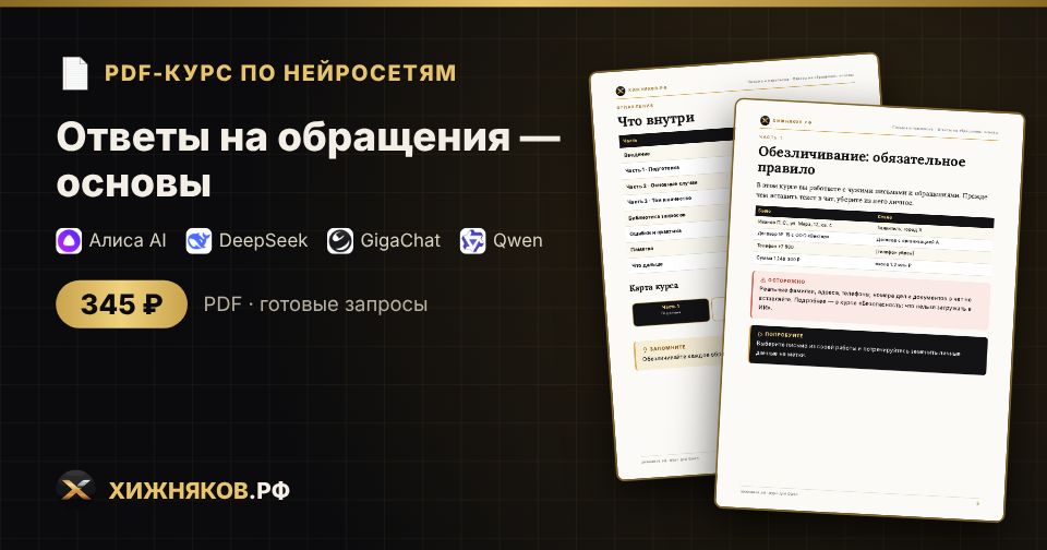 Курс: Ответы на обращения — основы — фото 2