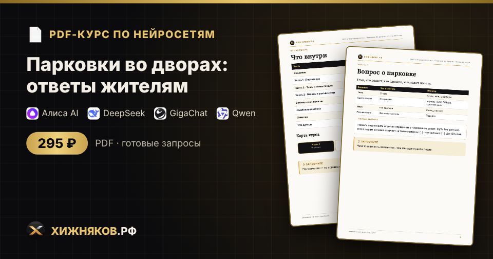 Курс: Парковки во дворах: ответы жителям — фото 2