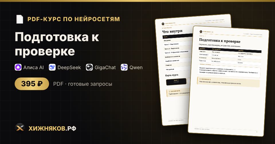 Курс: Подготовка к проверке — фото 2