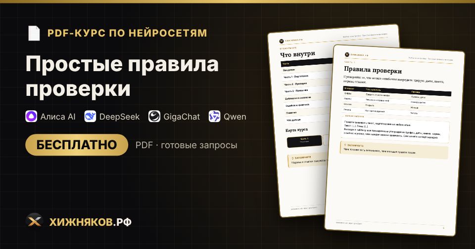 Курс: Простые правила проверки