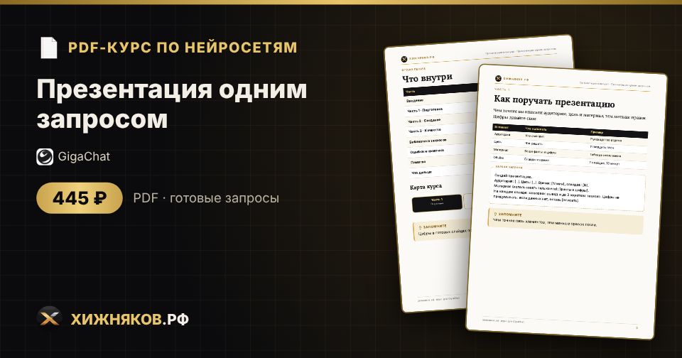 Курс: Презентация одним запросом — фото 2