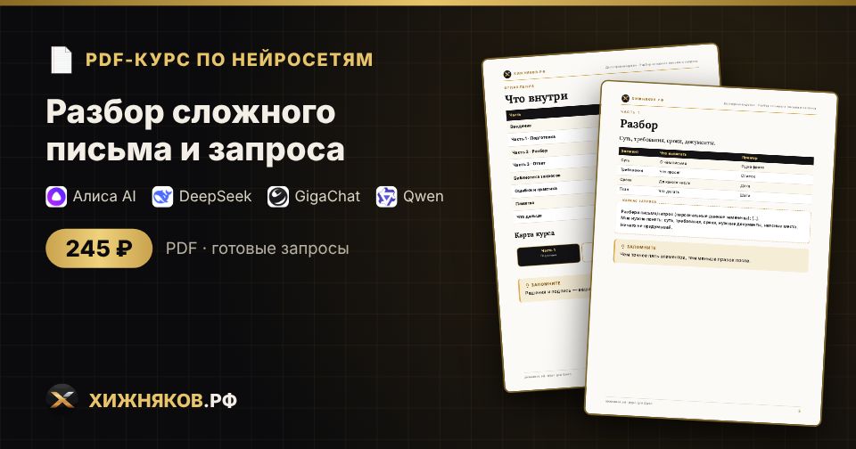Курс: Разбор сложного письма и запроса — фото 2
