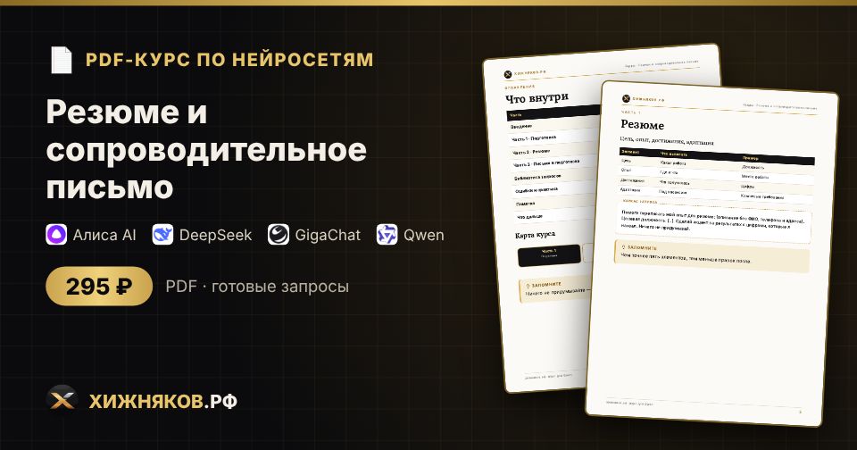 Курс: Резюме и сопроводительное письмо — фото 2