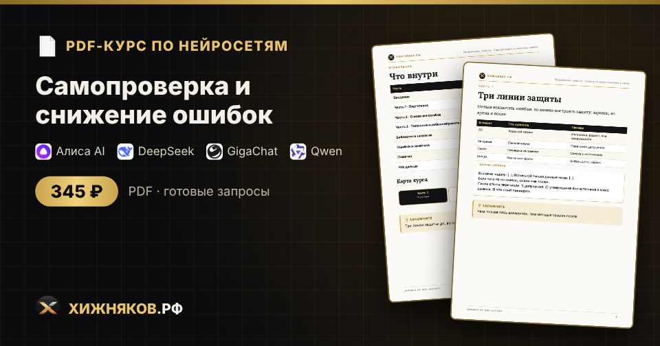 Курс: Самопроверка и снижение ошибок — фото 2