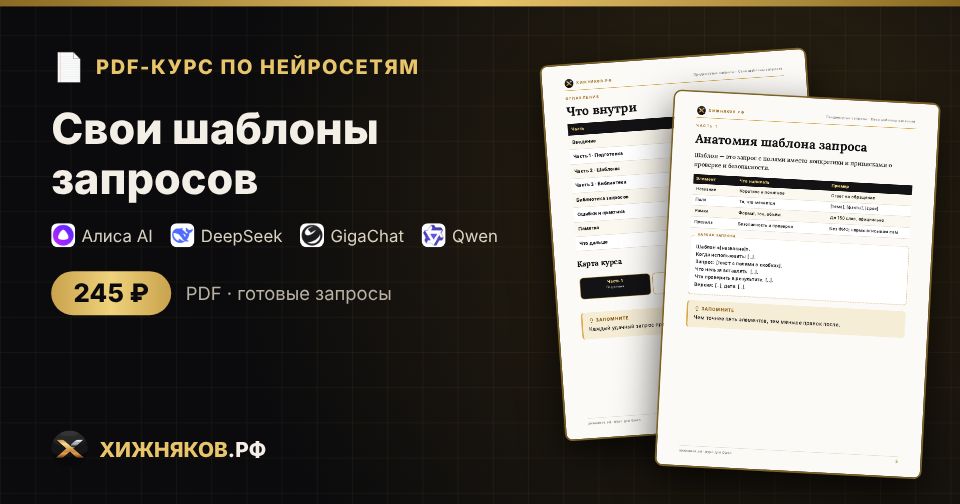 Курс: Свои шаблоны запросов