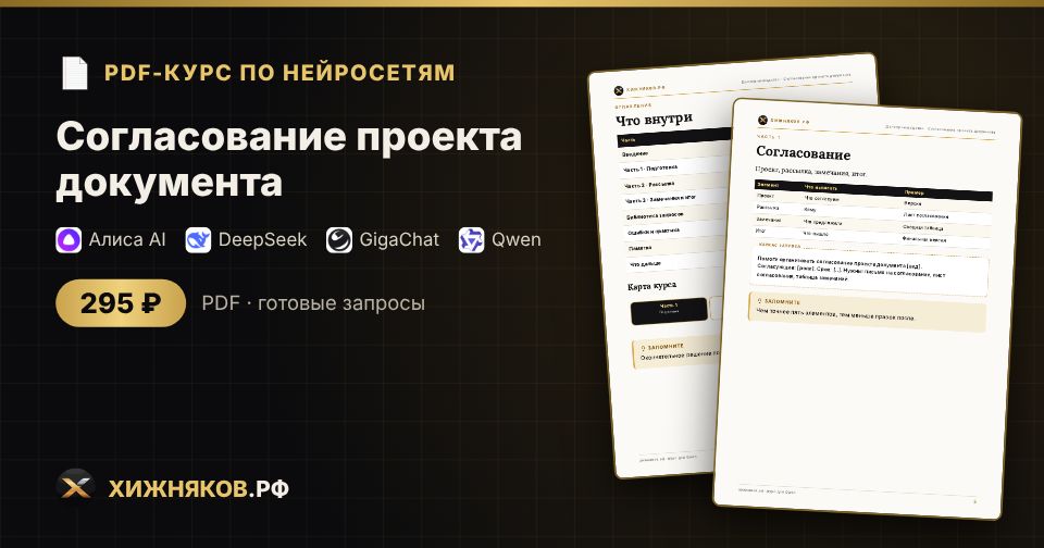 Курс: Согласование проекта документа — фото 2