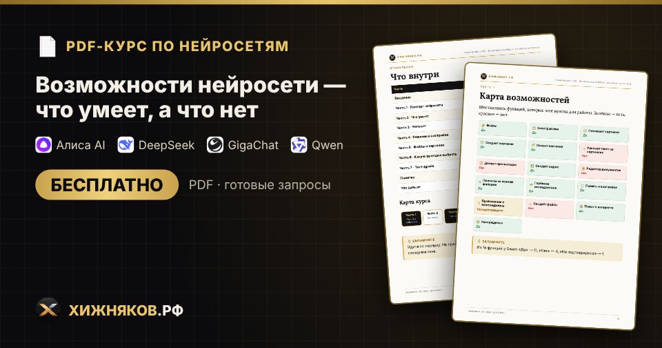 Курс: Возможности нейросети — что умеет, а что нет — фото 2